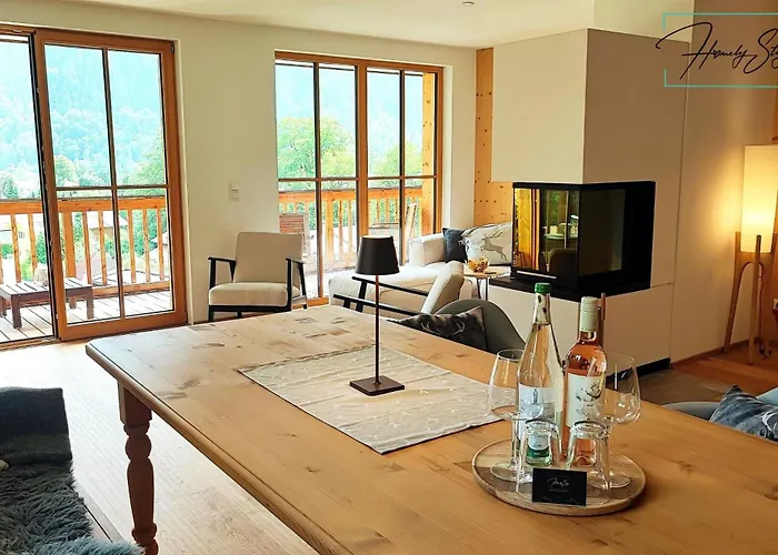 Appartement Homely Alpenpanorama-chalet Mit Eigener Sauna, Kamin Und Bergblick